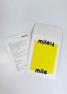 종이봉투 인쇄주문제작 교환반품안내문 ( miley mile )