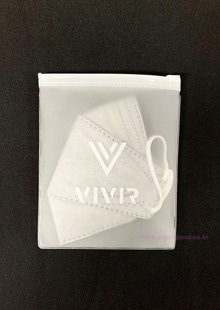 PVC고주파 반투명 마스크 포장용 슬라이드 지퍼백 [ VIVIR ]