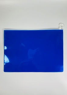 PVC 블루형광 슬라이드 지퍼백