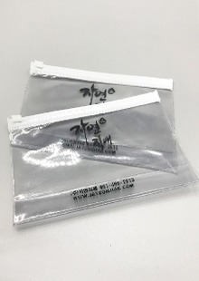 PVC 투명 슬라이드 스탠드 지퍼백 인쇄주문제작 ( 자연지애 )