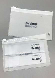 PVC 슬라이드지퍼백+파우치 세트 인쇄주문제작 (  Dr.denti )